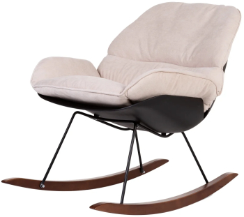 Scaun balansoar Childhome Negru/Alb 