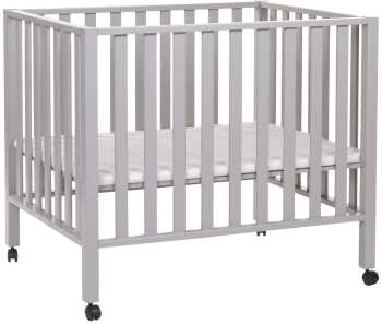 Tarc Childhome 94 cu roti 75x95 cm Lemn Gri 
