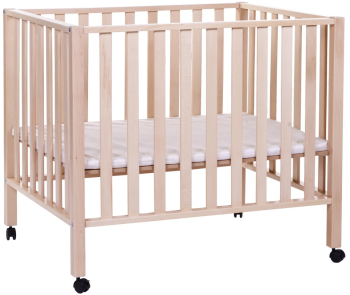 Tarc Childhome 94 cu roti 75x95 cm Lemn Natural 