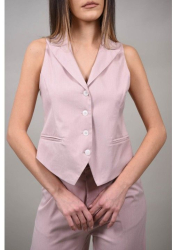 VESTA IN STIL MINIMALIST CU NASTURI COMO M Baby Pink 