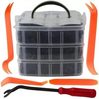 Set de 620 de Cleme din Plastic + 5 unelte SelTech 