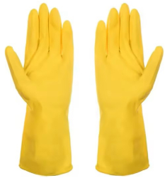 Manusi menaj din latex Horeca Curatenie Bucatarie marimea L Set 12 perechi 