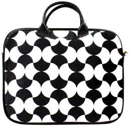 Geanta pentru laptop colorata pentru dama din catifea EQUILIBRIUM 14& 