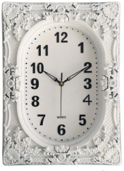 Ceas rustic alb 41 cm 