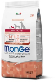 MONGE MINI PUPPY & JUNIOR SOMON & OREZ 2.5 KG