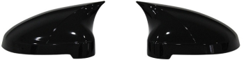 Capace oglindă compatibile cu Audi A4 B9 2016-2021 Negru lucios Batman Style