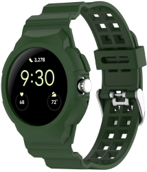 Curea pentru Google Pixel Watch / Watch 2 / Watch 3 41mm - Techsuit Watchband W065 - Green 