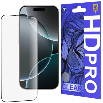 Folie pentru iPhone 16 Pro - Lito HD Pro Clear - Black 