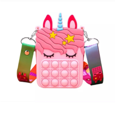 Geantuta Pop IT model Unicorn 13.6 x 8.6 x 4 cm Culoare Roz deschis 
