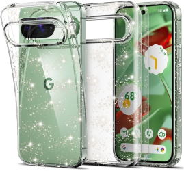 Husa pentru Google Pixel 9 - Techsuit SparkleSkin Series - Clear 