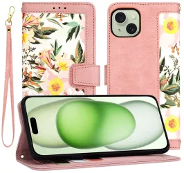 Husa pentru iPhone 15 Plus - Techsuit FlipCraft - Sweetheart Pink 