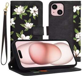 Husa pentru iPhone 15 - Techsuit FlipCraft - Flowers of the Dawn 