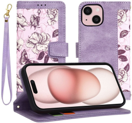 Husa pentru iPhone 15 - Techsuit FlipCraft - Mysterious Purple