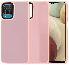 Husa pentru Samsung Galaxy A12 / A12 Nacho / M12 / F12 - Techsuit HaloFrostA Series - Pink 