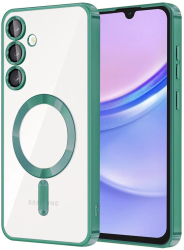 Husa pentru Samsung Galaxy A15 4G / A15 5G - Techsuit Luxury Crystal MagSafe - Light Green 