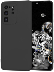 Husa Silicon pentru Samsung Galaxy S20 Ultra 4G / S20 Ultra 5G Marmalis SoftFlex Black 