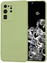 Husa Silicon pentru Samsung Galaxy S20 Ultra 4G / S20 Ultra 5G Marmalis SoftFlex Matcha 