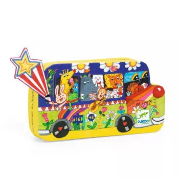 Puzzle Autobuzul copilariei Djeco 