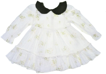 Rochie pentru fete Mini Junior COMP-787 Alb 