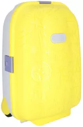 Troler Voiaj Pentru Copii Cu Roti silentioase autocolante nume galben 43 x 30 x 19 cm 