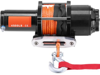 Troliu electric cu franghie sintetica 12V capacitate 2041 kg Lungime tragere 12 m Telecomanda Wi-Fi IP55 