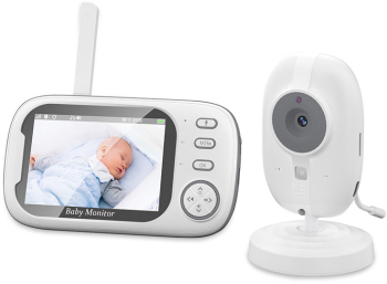 Baby Monitor si Camera Audio-Video ABM600 Supraveghere Bebe Ecran afisare 3.5 Inch Unghi fotografiere 60 grade Alarma de plans 