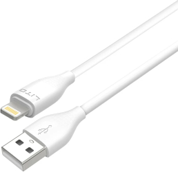Cablu de Date cu Mufe USB Lightning 60W 1m - Lito LD03 - White 