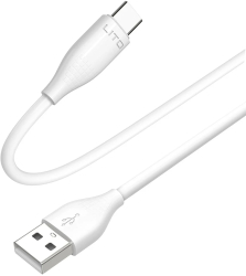 Cablu de Date cu Mufe USB Type-C 60W 1m - Lito LD03 - White 
