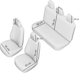 SET HUSE SCAUN PREMIUM LUX NEGRU UMB2