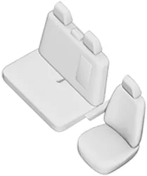 SET HUSE SCAUN UMBRELLA PENTRU CITROEN JUMPER 2+1 2007- 
