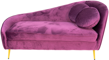 Canapea catifea violet otel auriu 154x73x82 cm 