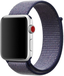 Curea iUni compatibila cu Apple Watch Ultra/SE/8/7/6/5/4/3/2/1 38mm Nylon Sport Woven Strap Midnight Blue 