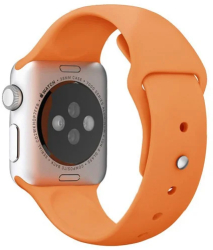 Curea iUni compatibila cu Apple Watch Ultra/SE/8/7/6/5/4/3/2/1 38mm Silicon Orange 