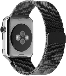 Curea iUni compatibila cu Apple Watch Ultra/SE/8/7/6/5/4/3/2/1 40mm Milanese Loop Otel Inoxidabil Space Grey 