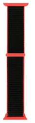 Curea iUni compatibila cu Apple Watch Ultra/SE/8/7/6/5/4/3/2/1 40mm Nylon Sport Woven Strap Black/Red 