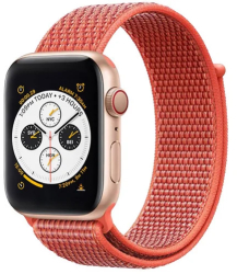 Curea iUni compatibila cu Apple Watch Ultra/SE/8/7/6/5/4/3/2/1 40mm Nylon Sport Woven Strap Orange 