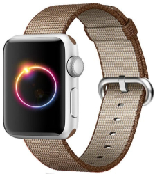 Curea iUni compatibila cu Apple Watch Ultra/SE/8/7/6/5/4/3/2/1 40mm Nylon Woven Strap Brown 