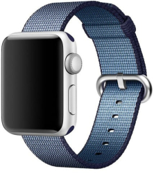 Curea iUni compatibila cu Apple Watch Ultra/SE/8/7/6/5/4/3/2/1 40mm Nylon Woven Strap Midnight Blue 