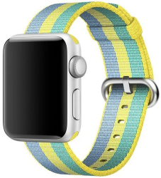 Curea iUni compatibila cu Apple Watch Ultra/SE/8/7/6/5/4/3/2/1 40mm Nylon Woven Strap Pollen 