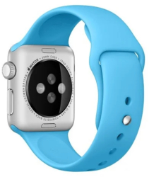 Curea iUni compatibila cu Apple Watch Ultra/SE/8/7/6/5/4/3/2/1 40mm Silicon Blue 