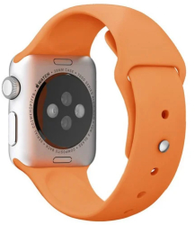 Curea iUni compatibila cu Apple Watch Ultra/SE/8/7/6/5/4/3/2/1 40mm Silicon Orange 