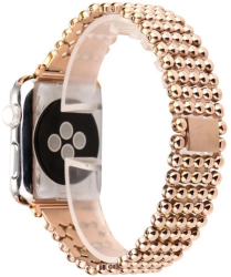 Curea iUni compatibila cu Apple Watch Ultra/SE/8/7/6/5/4/3/2/1 42mm Luxury Otel Inoxidabil Rose Gold 