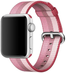 Curea iUni compatibila cu Apple Watch Ultra/SE/8/7/6/5/4/3/2/1 42mm Nylon Woven Strap Berry 