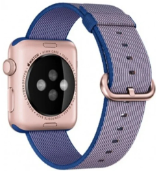 Curea iUni compatibila cu Apple Watch Ultra/SE/8/7/6/5/4/3/2/1 42mm Nylon Woven Strap Electric Purple 