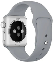 Curea iUni compatibila cu Apple Watch Ultra/SE/8/7/6/5/4/3/2/1 44mm Silicon Gray 