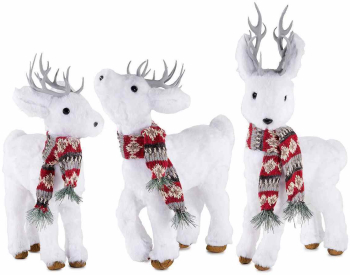 Set 3 figurine Reni textil multicolor 24x13x48 cm 26x13x38 cm 28x10.5x35 cm 