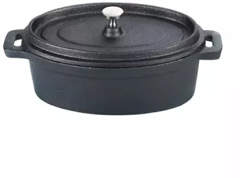 Oala de fonta cu capac 0.45 L Perfect Home 