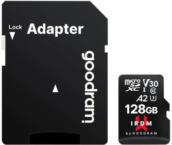 Card de memorie Goodram IRDM microSD 128GB cu adaptor 