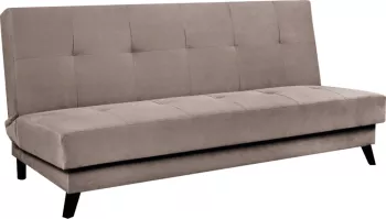 Canapea extensibila gri-maro Taupe SIDE Sani 195 x 90 x 90 cm 