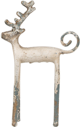 Figurina Ren fier bej antichizat 16x5x25 cm 